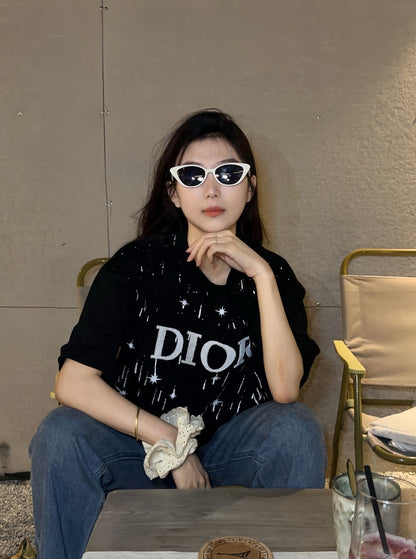 T-shirt Dior Ciel étoilé noir