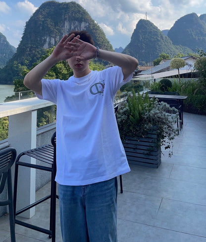 T-shirt Dior avec logo CD floral