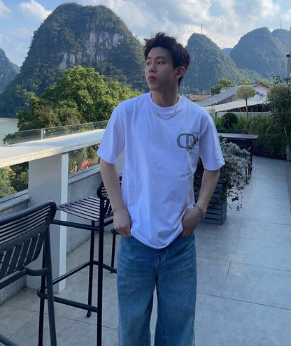 T-shirt Dior avec logo CD floral