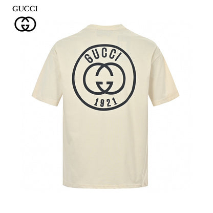 T-shirt graphique Gucci 1921 (Beige)