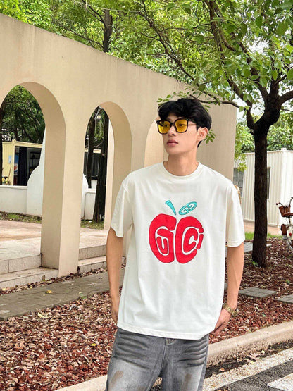 T-shirt Gucci à logo Apple (blanc)