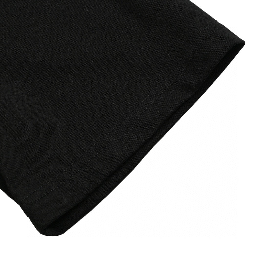 T-shirt noir Gucci à motif cœur