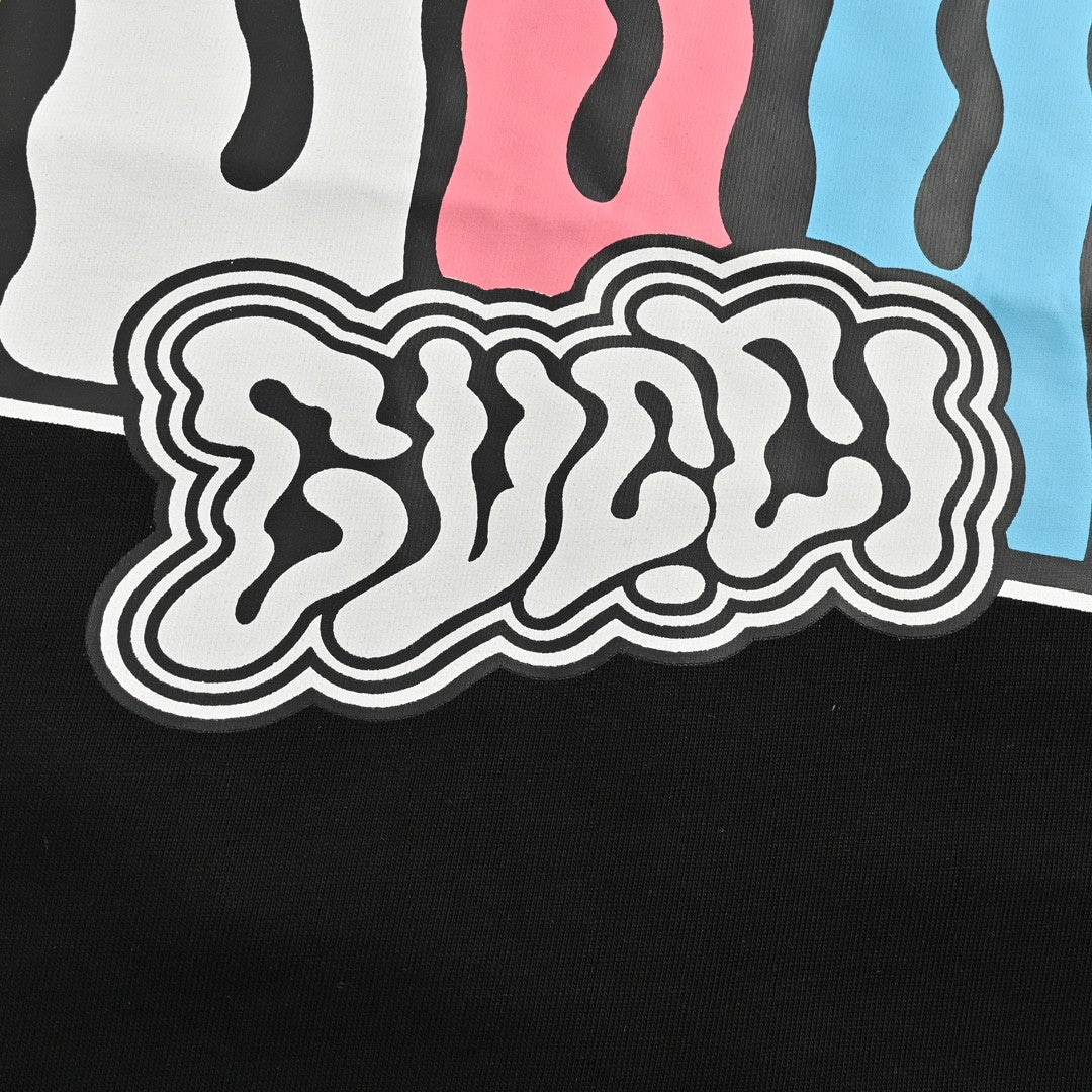 T-shirt Gucci à motif dessin animé (noir)