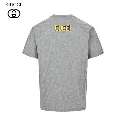 T-shirt Gucci à motif dessin animé (gris)