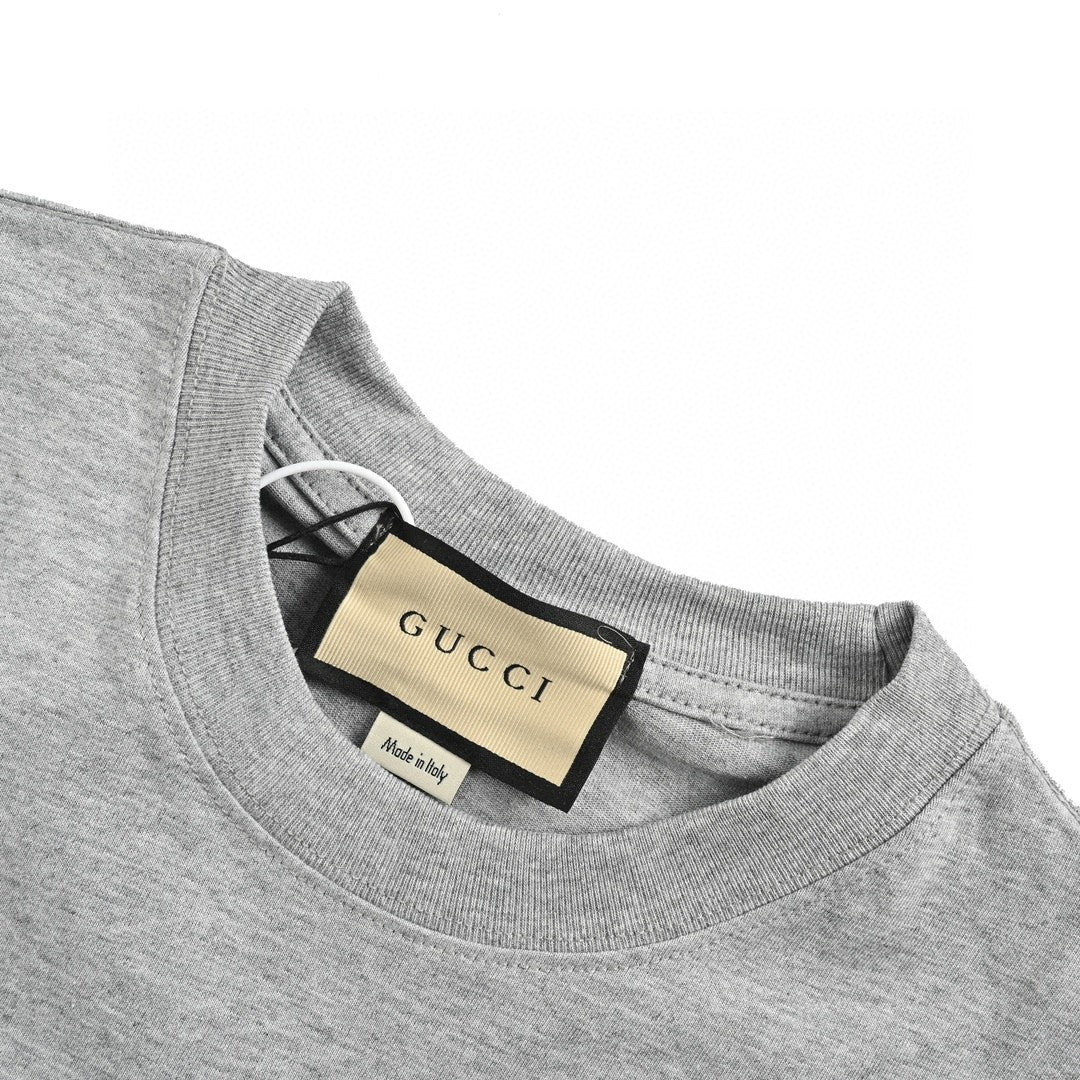 T-shirt Gucci à motif dessin animé (gris)