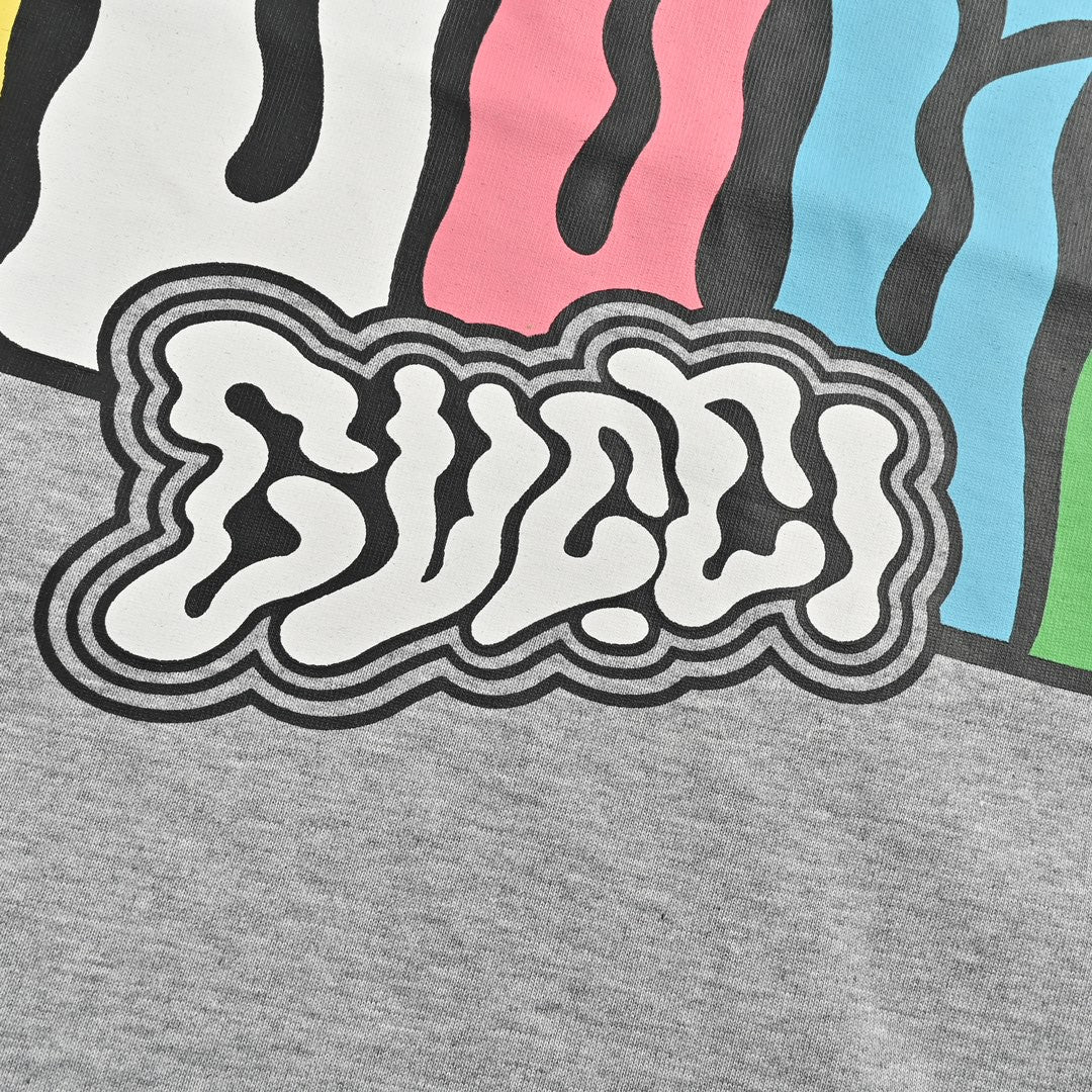 T-shirt Gucci à motif dessin animé (gris)