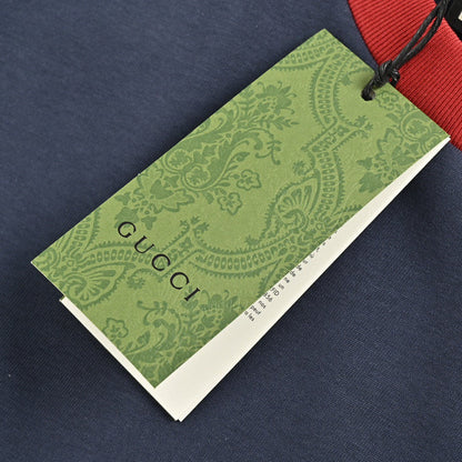 T-shirt Gucci à logo cerise bleu marine