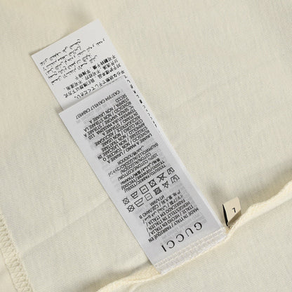 T-shirt Gucci crème à motif cœur