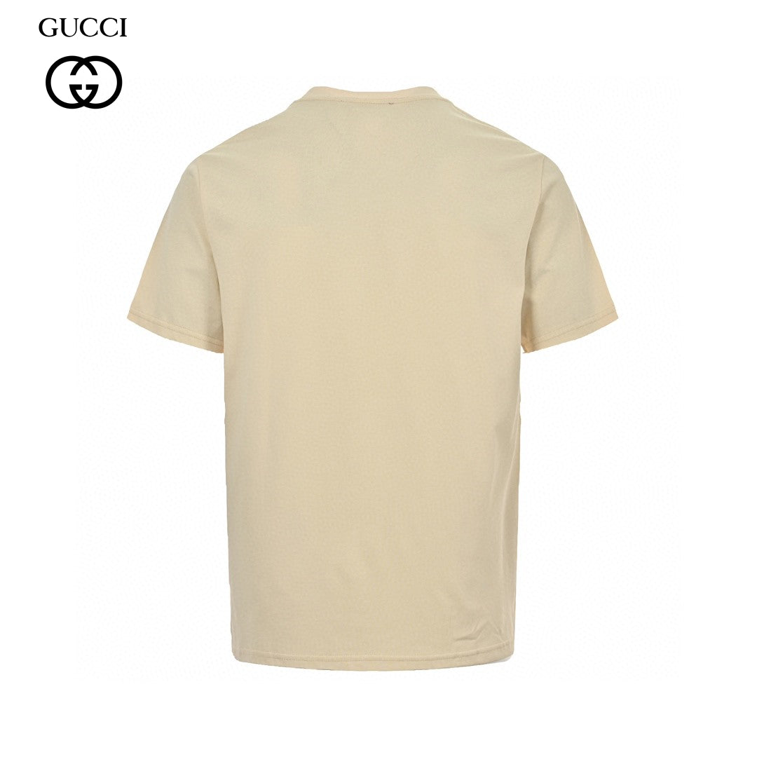 T-shirt graphique Gucci Dragon (Beige)