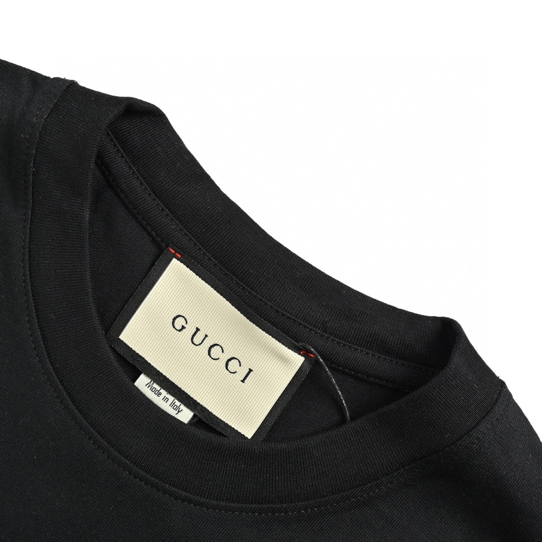 T-shirt Gucci à motif dragon (noir)