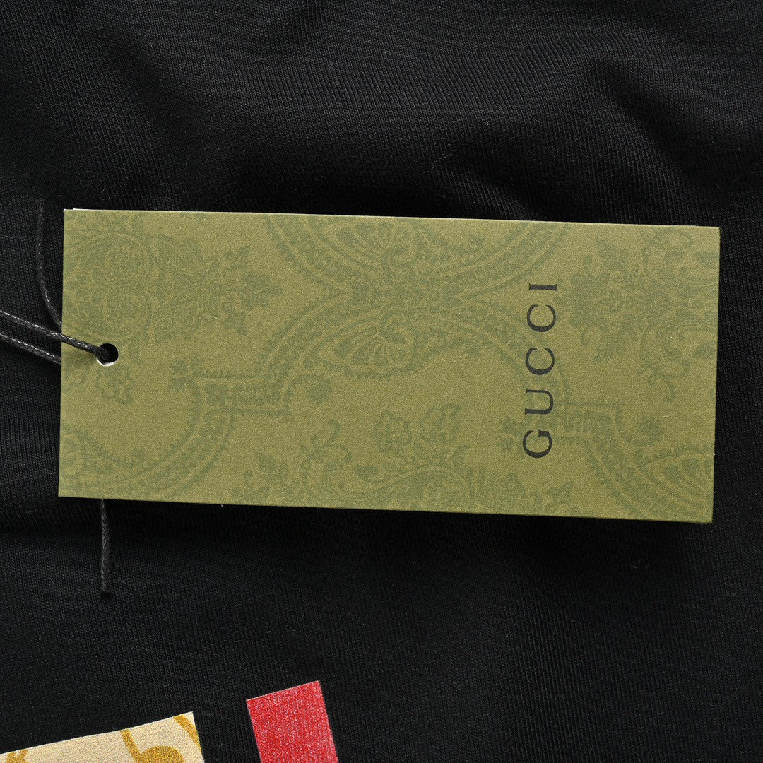 T-shirt Gucci à motif dragon (noir)