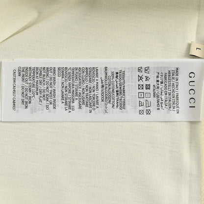 T-shirt crème à motif Gucci
