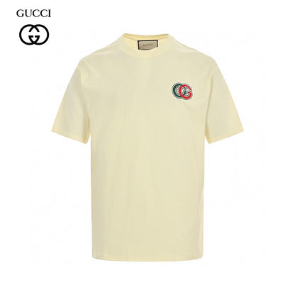 T-shirt crème Gucci à motif GG entrelacé