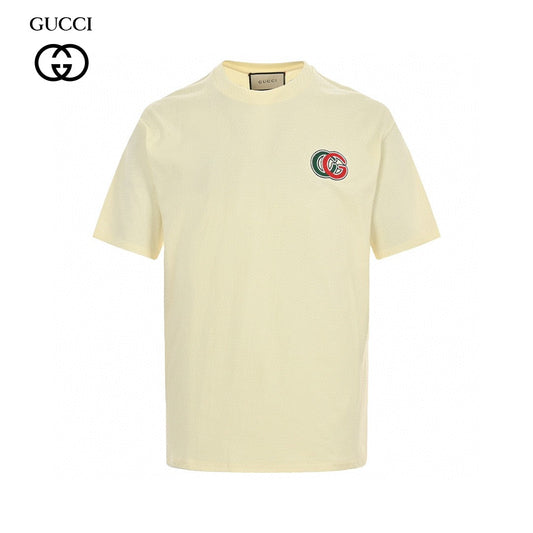 T-shirt crème Gucci à motif GG entrelacé