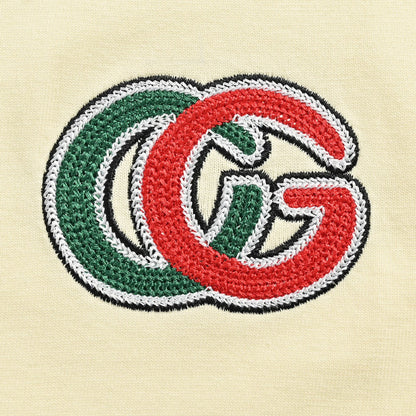 T-shirt crème Gucci à motif GG entrelacé