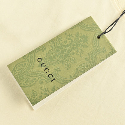 T-shirt crème Gucci à motif GG entrelacé