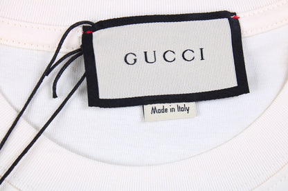 T-shirt Gucci à logo éclair couleur crème