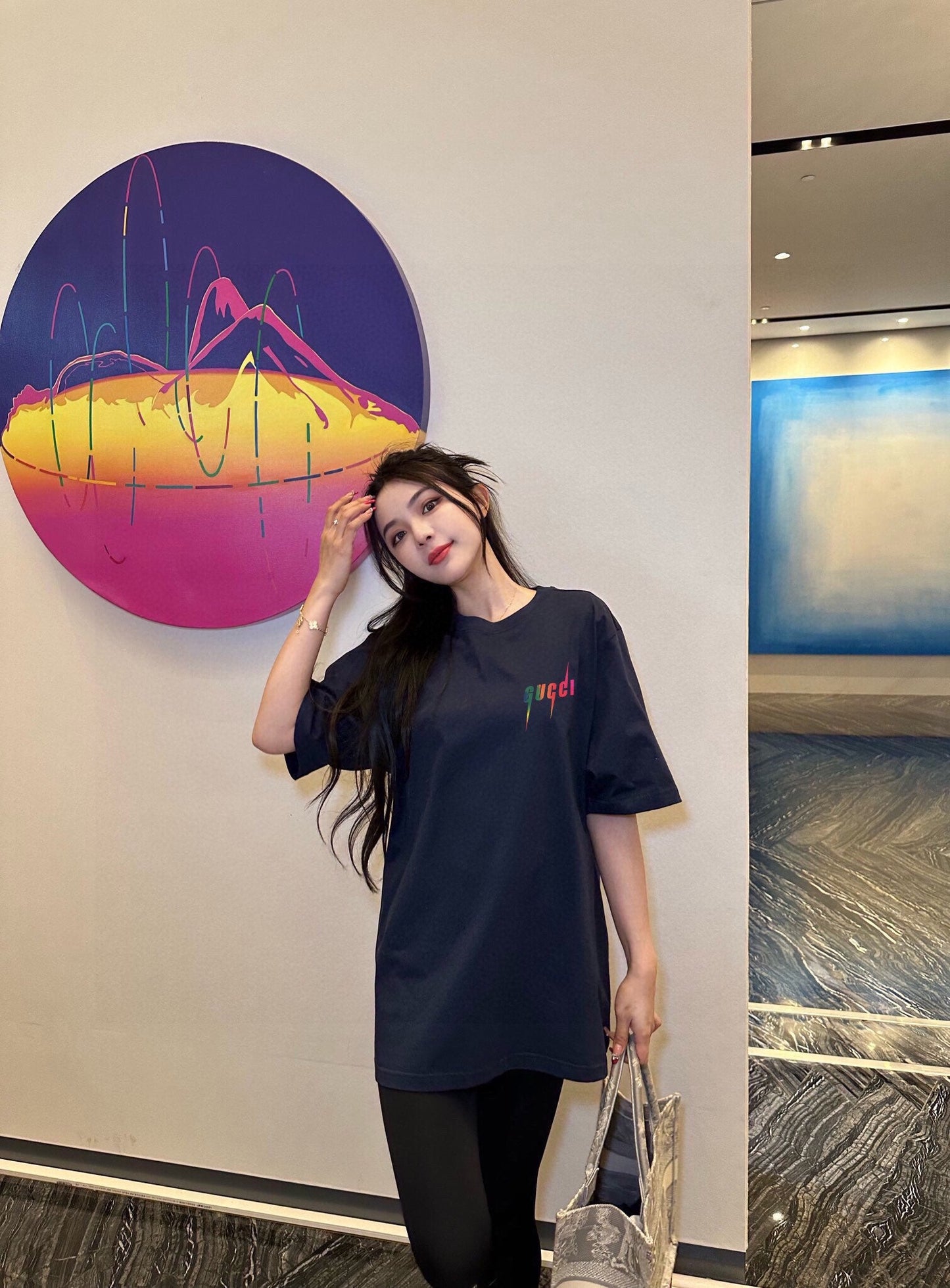 T-shirt Gucci à logo éclair