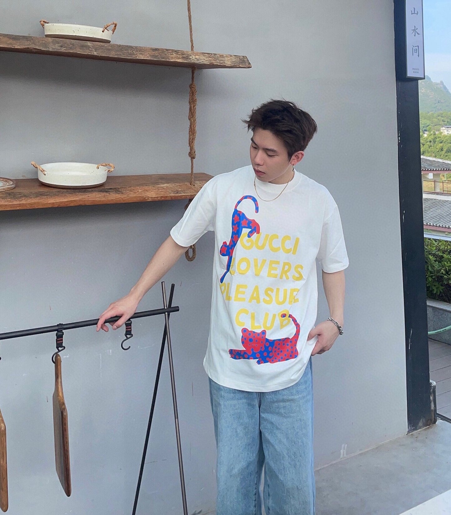 T-shirt Gucci Lovers Pleasure Club