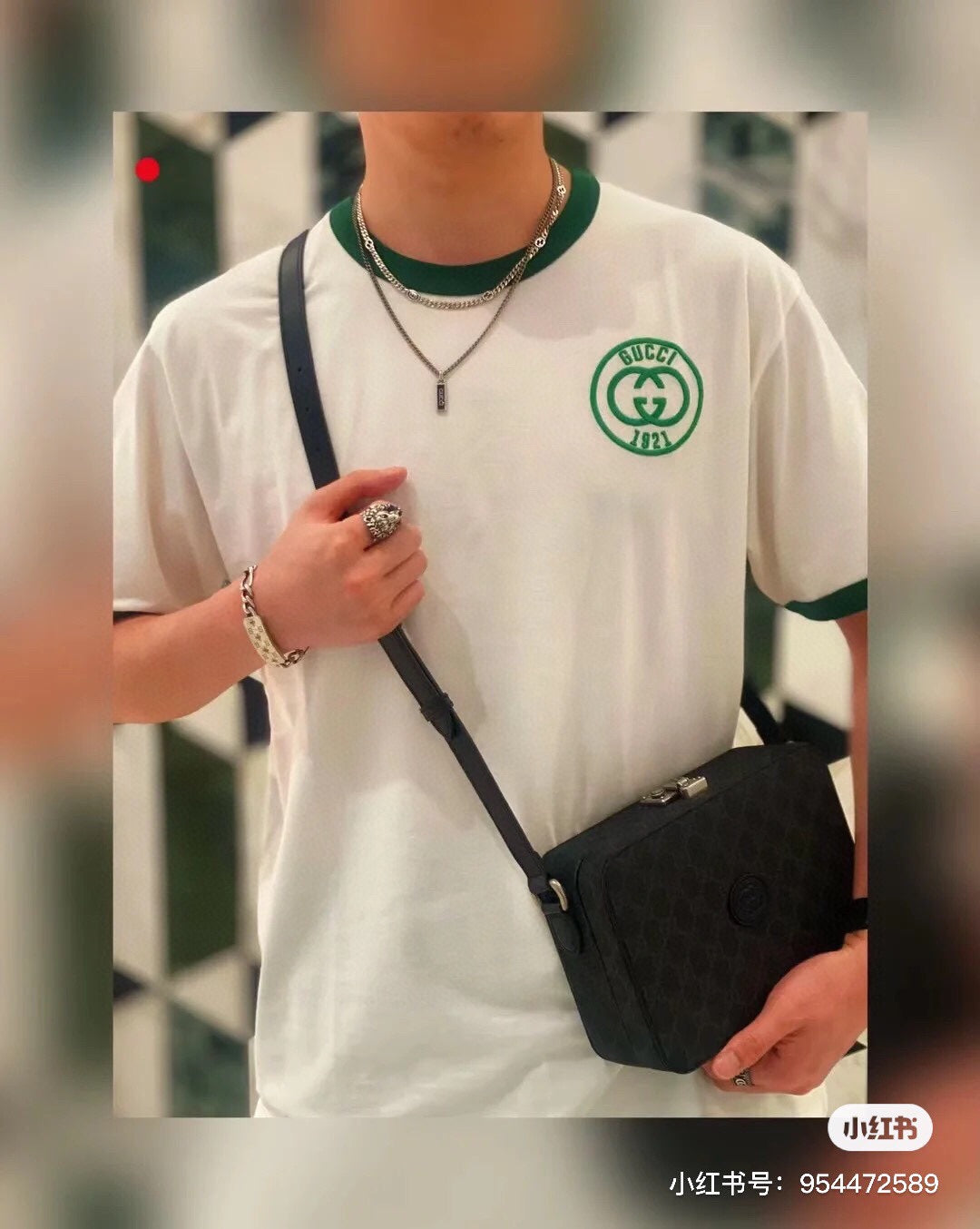 Polo Gucci avec logo brodé