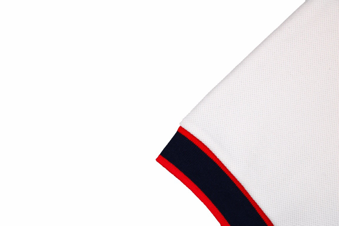 Polo Gucci à col Web (blanc)