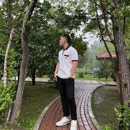 Polo Gucci à col Web (blanc)