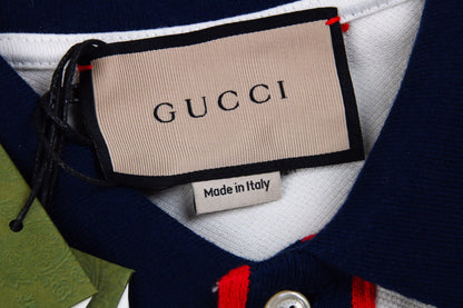 Polo Gucci à col Web (blanc)