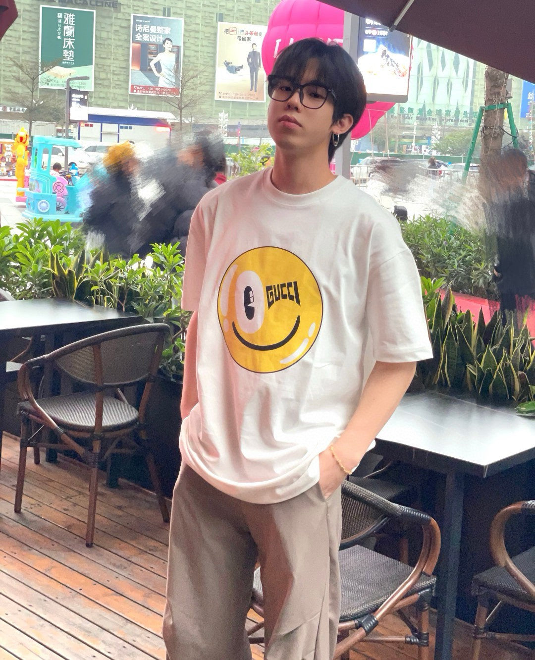 T-shirt Gucci Smiley Face