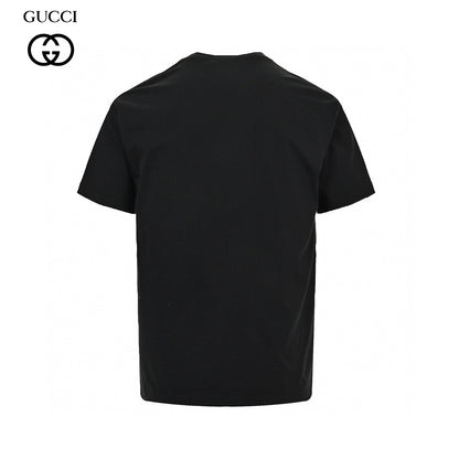 T-shirt Gucci à logo éclaboussé (noir)