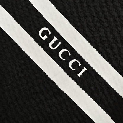 Polo Gucci à rayures et logo (noir)