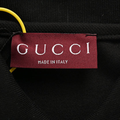 Polo Gucci à rayures et logo (noir)