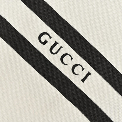 Polo Gucci à rayures et logo (blanc)