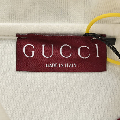 Polo Gucci à rayures et logo (blanc)