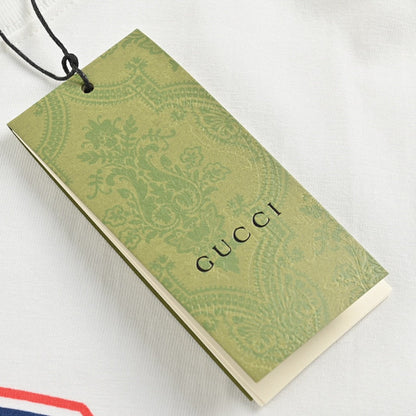 T-shirt blanc Gucci avec logo audacieux