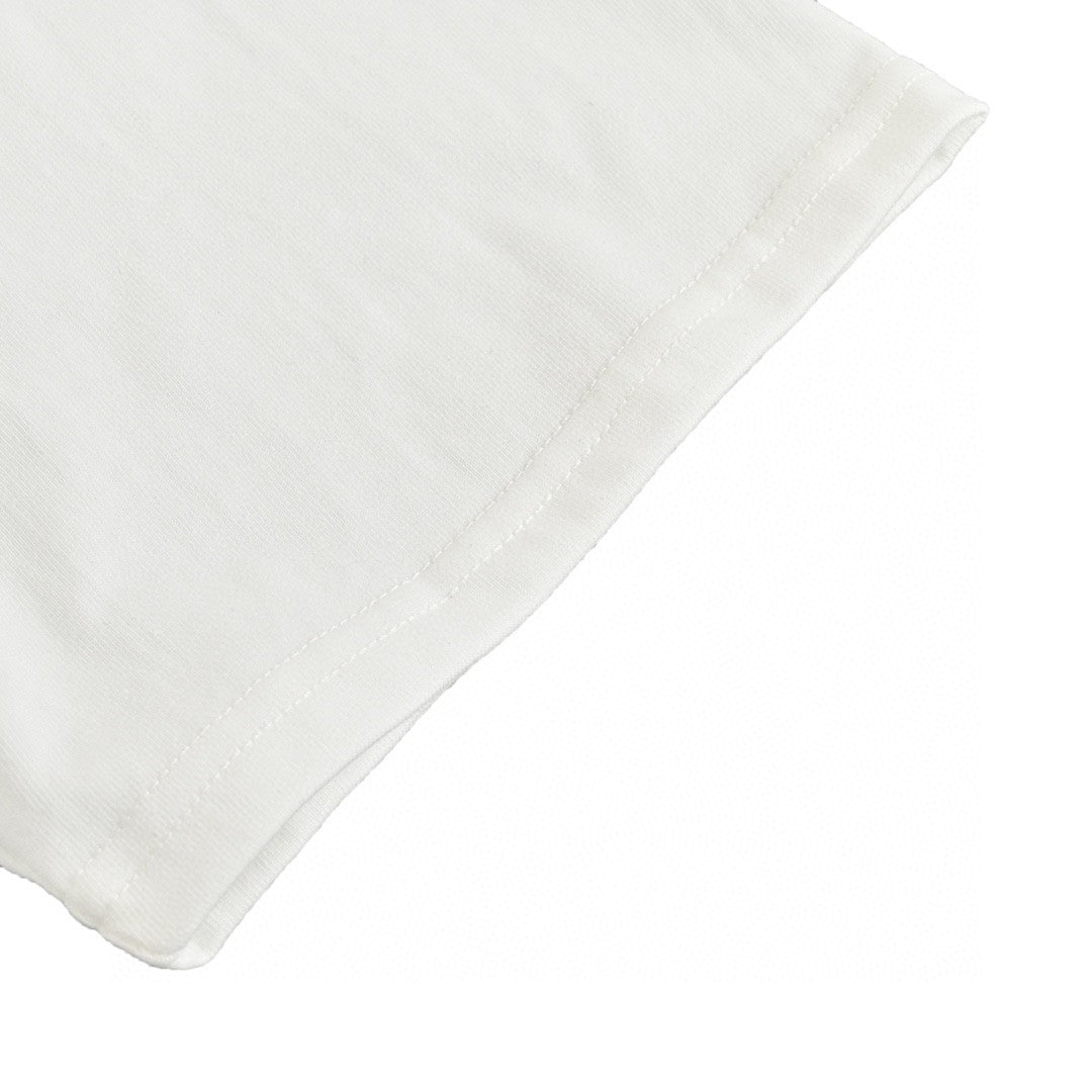 T-shirt blanc Gucci à motif dinosaure rose