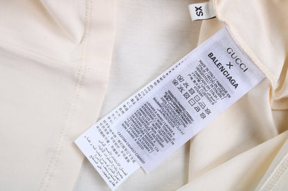 T-shirt GUCCI x BALENCIAGA DRIP LOGO CRÈME