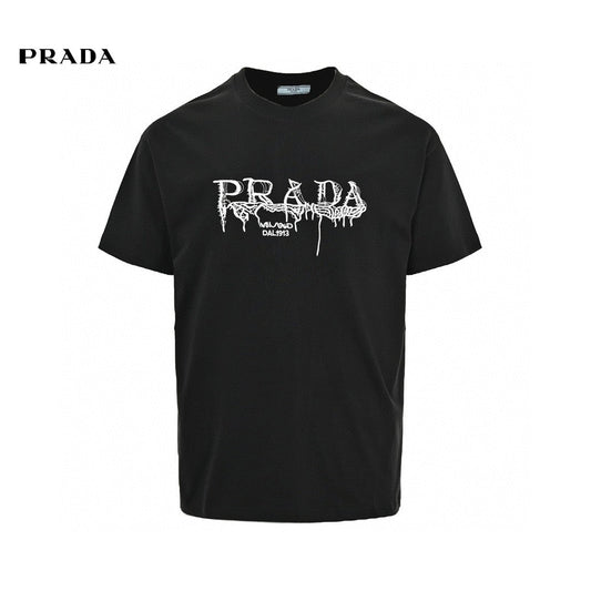 T-shirt Prada à logo graphique (noir)