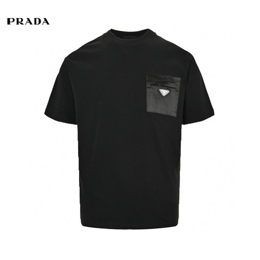 T-shirt Prada à poche (noir)