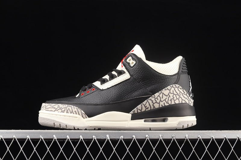 AIR JORDAN 3 DESERT CEMENT NOIR/ORANGE RUSH-FOSSIL STONE-SAILLE