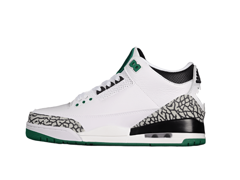 AIR JORDAN 3 RETRO OREGON PIT CREW BLANC/NOIR/VERT