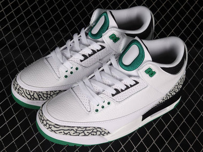 AIR JORDAN 3 RETRO OREGON PIT CREW BLANC/NOIR/VERT