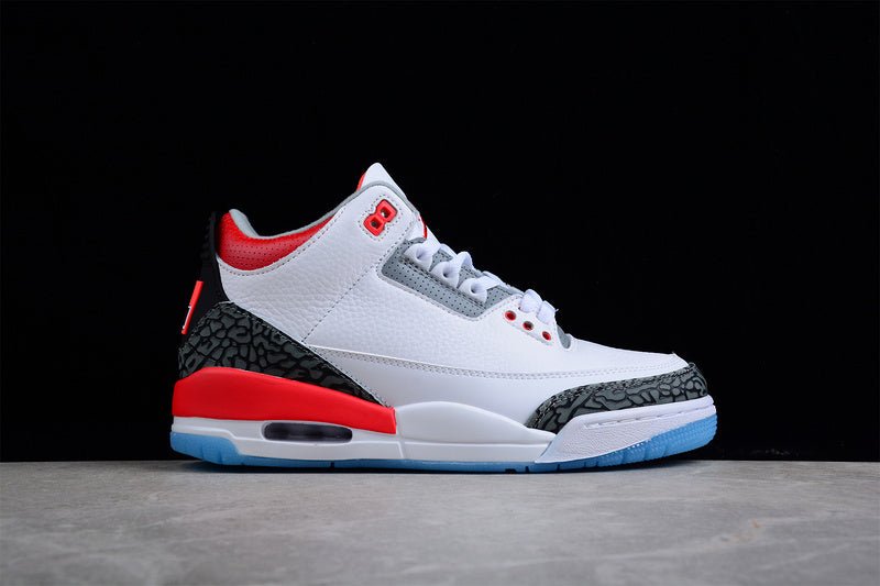 AIR JORDAN 3 RETRO BLANC/CURRY CLAIR/ROUGE CARDINAL/GRIS CIMENT