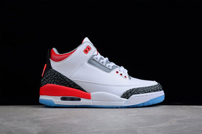 AIR JORDAN 3 RETRO BLANC/CURRY CLAIR/ROUGE CARDINAL/GRIS CIMENT