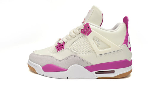 Air Jordan 4 Blanc Violet Gris