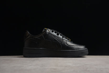 Baskets basses BAPE STA noires à motif crocodile