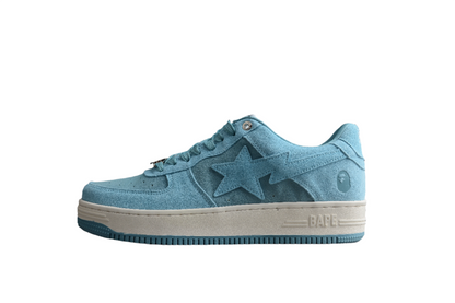 Baskets basses BAPE STA en daim bleu
