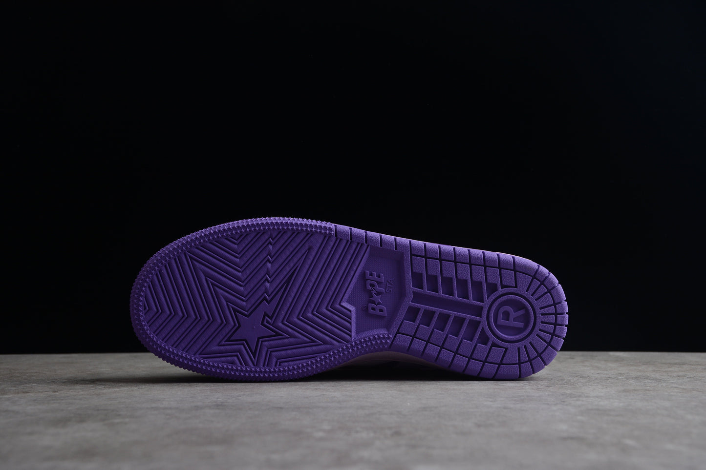 Baskets basses BAPE STA à dégradé violet