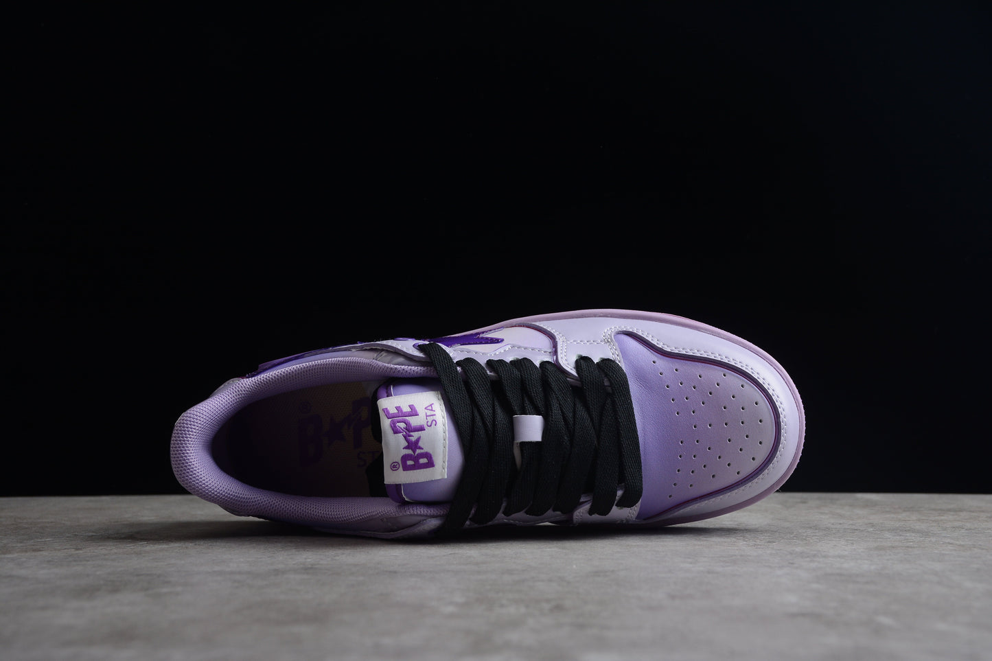 Baskets basses BAPE STA à dégradé violet