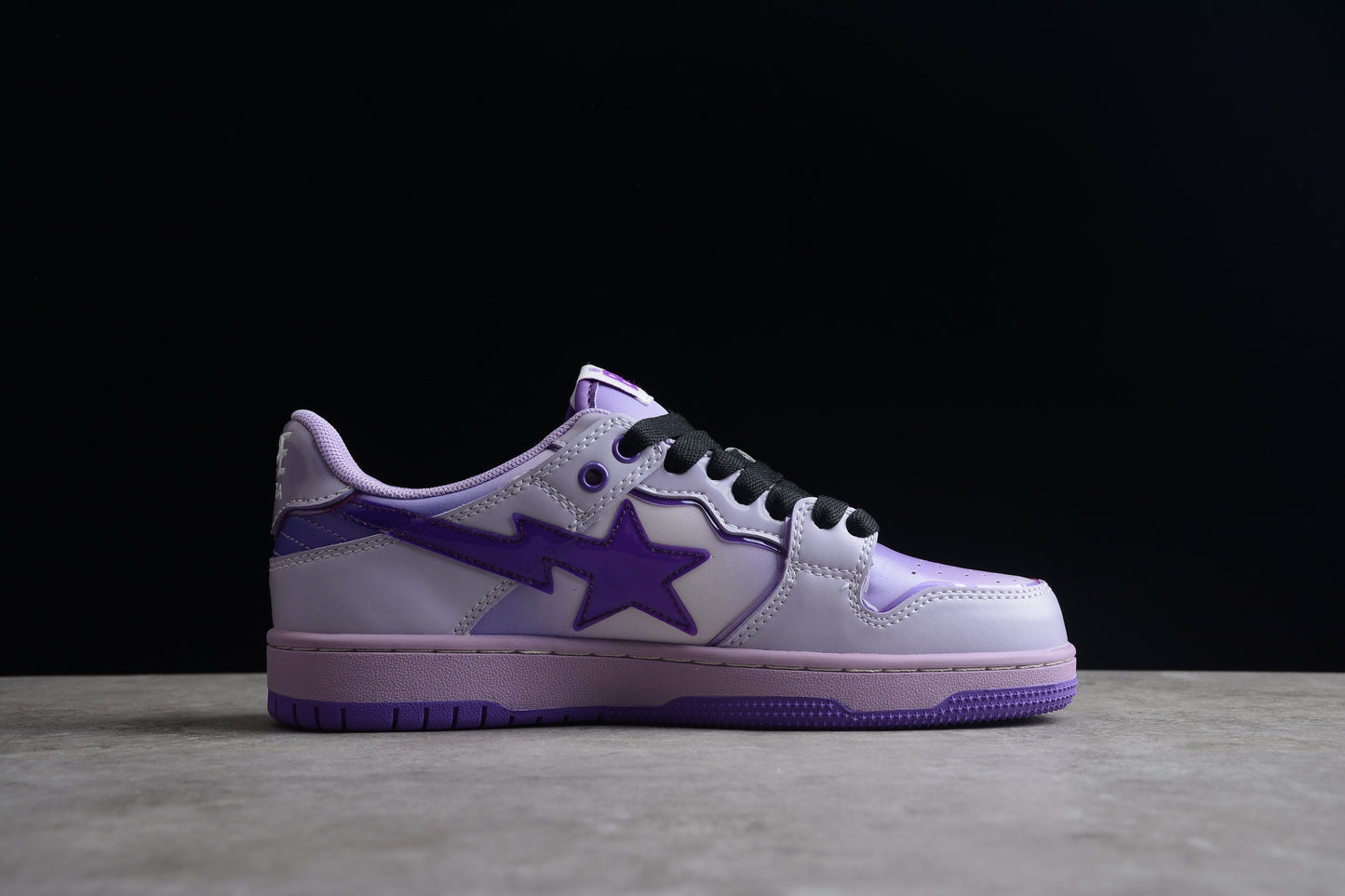 Baskets basses BAPE STA à dégradé violet