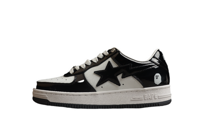 Baskets basses BAPE STA noires et blanches
